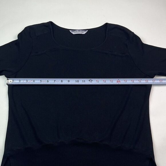 Exclusively MISOOK black Scoop Neck Knit Top Pullover Sweater minimalist capsule - Picture 6 of 10